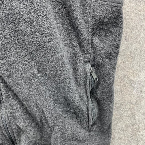 Columbia Vest Men's XXL Adult Gray PFG Outdoor Fleece Sleeveless Full Zip Logo - Picture 5 of 11